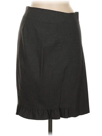 Pre-owned Bebe Formal Skirt In Gray