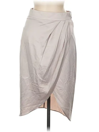 Pre-owned Bebe Formal Skirt In Gray