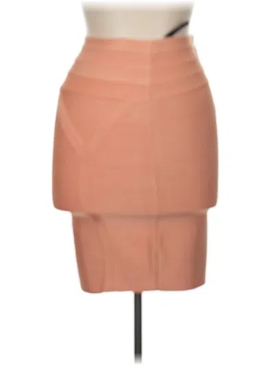Pre-owned Bebe Formal Skirt In Orange
