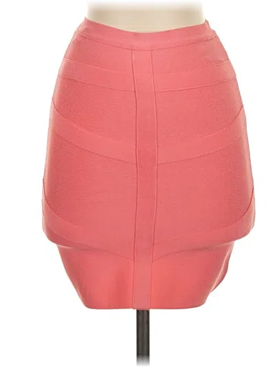 Pre-owned Bebe Formal Skirt In Pink