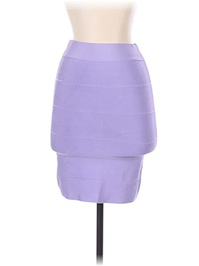 Pre-owned Bebe Formal Skirt In Purple
