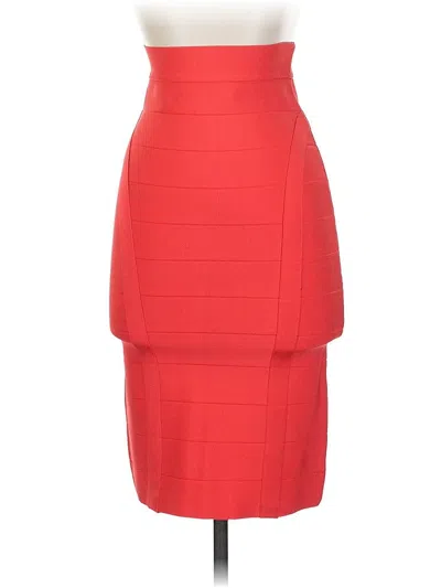 Pre-owned Bebe Formal Skirt In Red