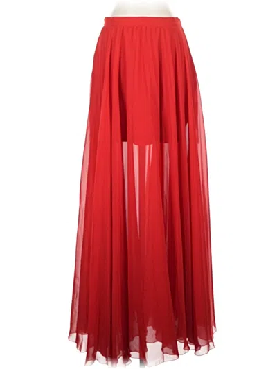 Pre-owned Bebe Formal Skirt In Red