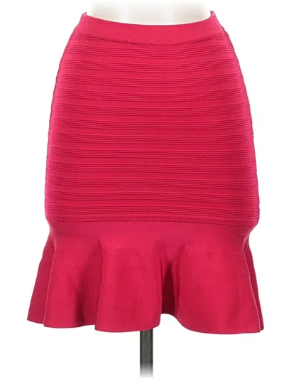 Pre-owned Bebe Formal Skirt In Red
