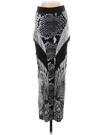 Pre-owned Bebe Formal Skirt In Silver