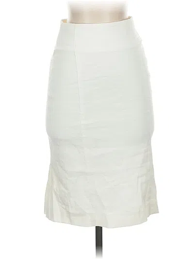 Pre-owned Bebe Formal Skirt In White