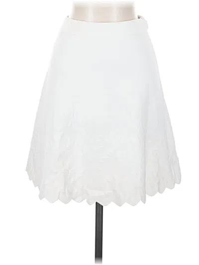 Pre-owned Bebe Formal Skirt In White