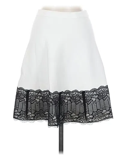 Bebe Formal Skirt In White