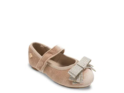 Bebe Giselle Mary Jane Flat Kids' In Taupe
