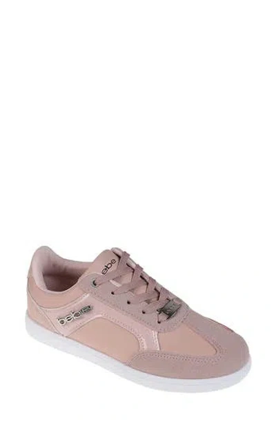 Bebe Glitter Sneaker In Blush