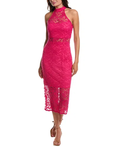 BEBE BEBE HALTER TOP MIDI DRESS