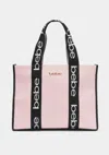 Bebe Hana Canvas Tote In Blush