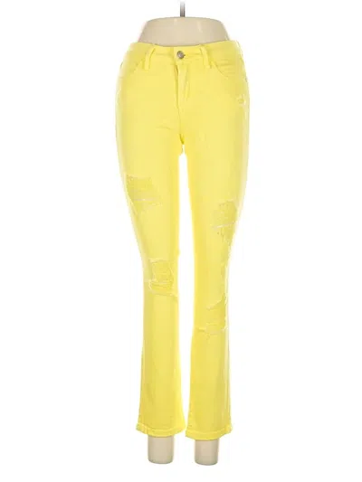 Pre-owned Bebe Jeans In Yellow