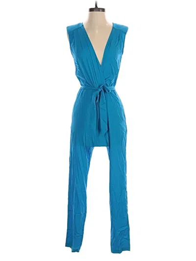 Pre-owned Bebe Jumpsuit In Blue