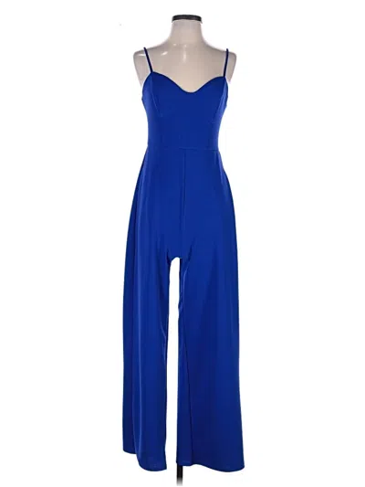 Pre-owned Bebe Jumpsuit In Blue