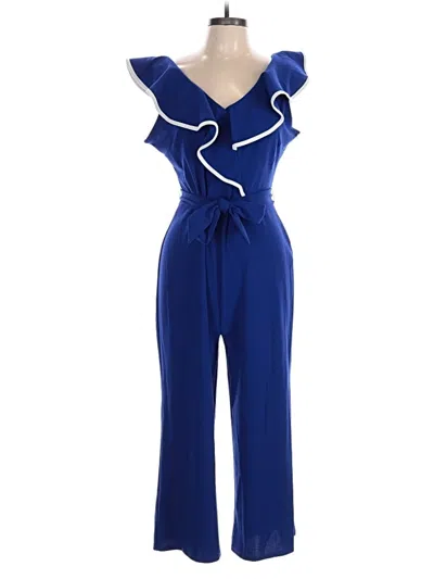 Pre-owned Bebe Jumpsuit In Blue