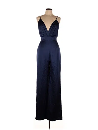 Pre-owned Bebe Jumpsuit In Blue