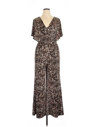 Pre-owned Bebe Jumpsuit In Brown