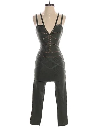 Pre-owned Bebe Jumpsuit In Green