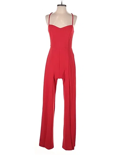 Pre-owned Bebe Jumpsuit In Red