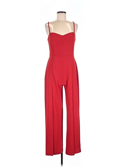 Pre-owned Bebe Jumpsuit In Red