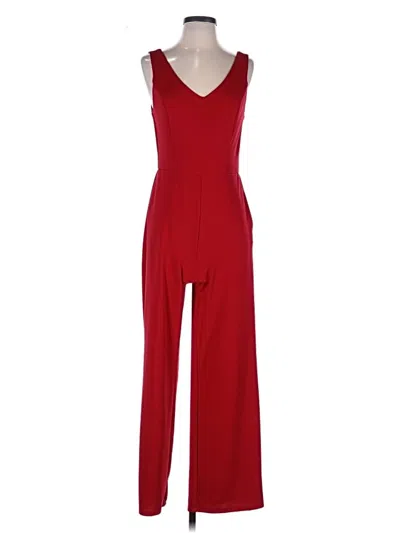 Pre-owned Bebe Jumpsuit In Red