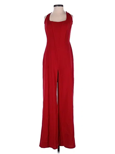 Pre-owned Bebe Jumpsuit In Red