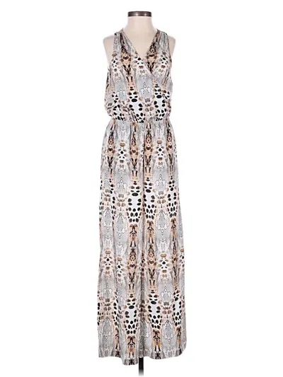 Pre-owned Bebe Jumpsuit In Silver