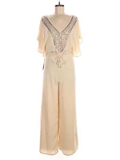 Pre-owned Bebe Jumpsuit In Tan
