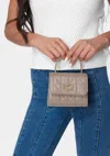 Bebe Kamala Top Handle Crossbody In Taupe