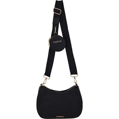 Bebe Katriel Crossbody Bag With Zip Pouch In Black