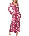 Bebe Keyhole Maxi Dress In Multi