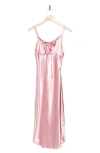 Bebe Keyhole Midi Dress In Rose