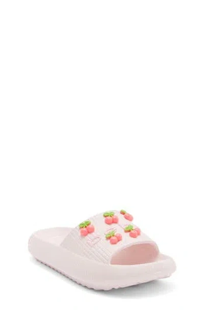 Bebe Kid' Cherry Slide Sandal In Pink