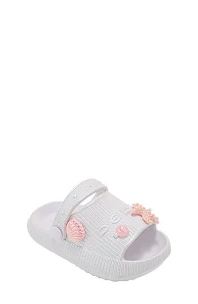 Bebe Kids' Aden Slide Sandal In White