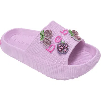 Bebe Kids' Alani Slide Sandal In Purple