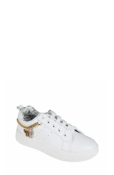 Bebe Kids' Little Girls Low Top Court Sneakers In White