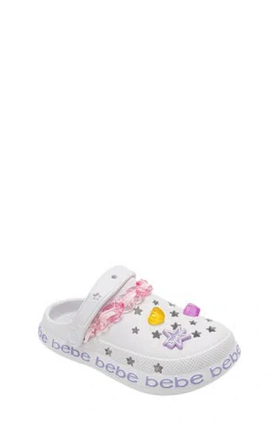 Bebe Kids' Collins Clog In White