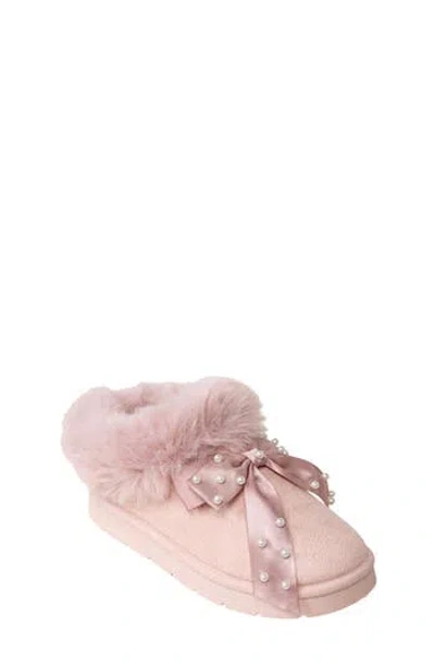 Bebe Kids' Cozy Faux Fur Clog Slipper In Pink