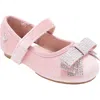 Bebe Kids' Embellished Bow Mary Jane Flat In Pink