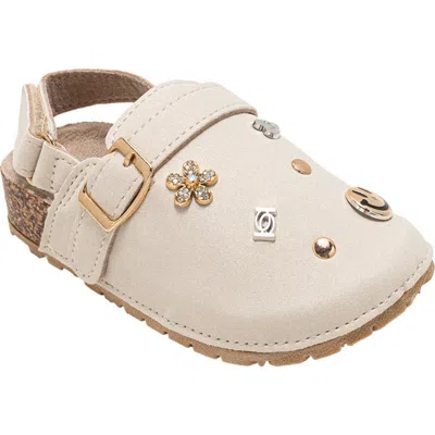 Bebe Kids' Embellished Charm Slingback Clog In Gold