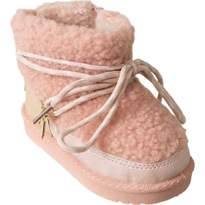 Bebe Kids' Faux Fur Hybrid Bootie In Pink