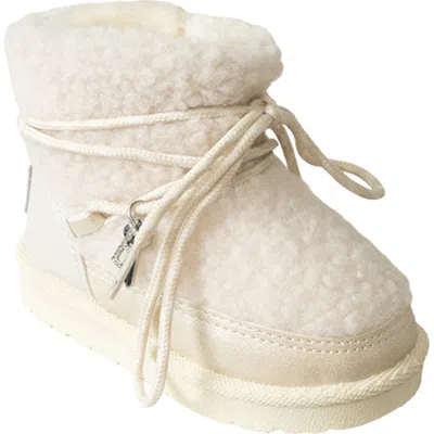 Bebe Kids' Faux Fur Hybrid Bootie In White