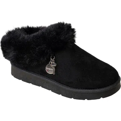 Bebe Kids' Faux Fur Trim Bootie In Black