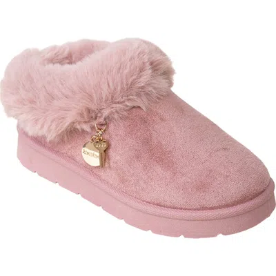 Bebe Kids' Faux Fur Trim Bootie In Pink