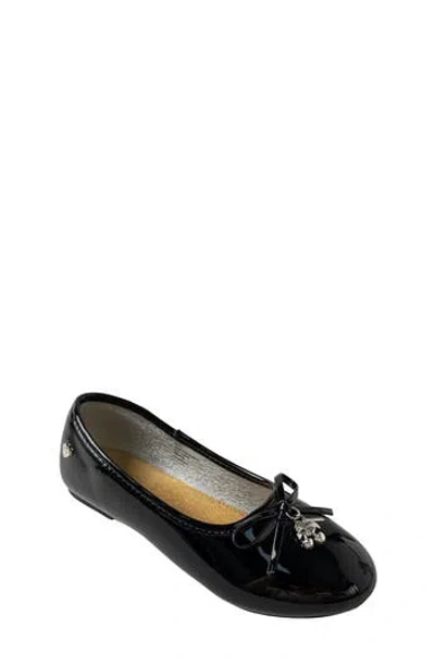 Bebe Kids' Faux Leather Ballet Flat In Black