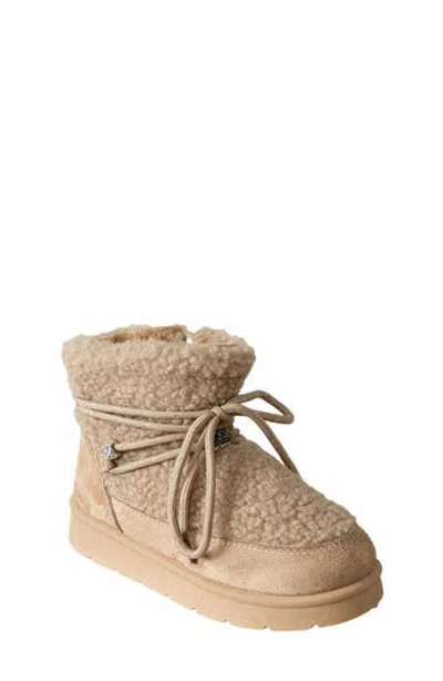 Bebe Kids' Faux Shearling Hybrid Boot In Neutral