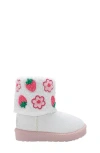 Bebe Kids' Faux Shearling Winter Boot In White