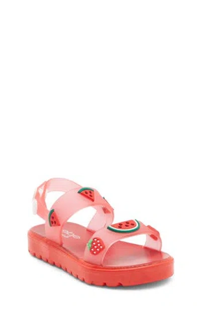 Bebe Kids' Fruit Sandal In Red