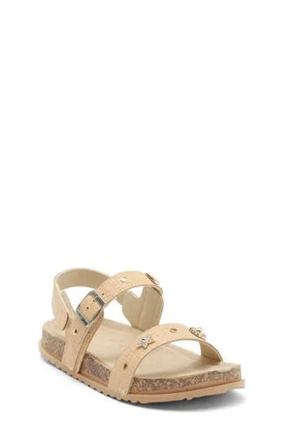 Bebe Kids' Girls Footbed Sandal With Cha In Multi